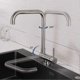 thumbnail image 3 of 360 Swivel Folding Kitchen Faucet, Kitchen Faucet With Folding Handle Against Window, Hot And Cold Water 304 Stainless Steel Sink Mixer Tap For Kitche, 3 of 4