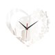 thumbnail image 1 of Reloj de pared Corazón de Amor, Estética Sencilla y Moderna, Reloj Decorativo Acrílico para Plata, 1 of 9