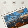 thumbnail image 6 of Elephant Stock Rustic Wyoming Wall Art - Horizontal Multi Panel Canvas - Living Room Wall Decor - Nature Multi Panel - Brown And Gray Decor By Darren White Photography - 74" x 48", 6 of 8