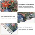 thumbnail image 5 of FORMRS Womens Scarf Winter Soft Long Big Warm Shawls Wrap Tassel Scarves, Orange Vibrant Flowers, 5 of 9