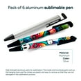 thumbnail image 3 of Sketch Lab 6 Pcs Sublimation Blank Pens Heat Press Silver Personalized Pens, 3 of 6