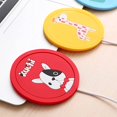 thumbnail image 4 of 3 Piece/Set Cartoon Silicone Heating Portable USB Milk Tea Thermal Insulation Non Slip Mat Meal Mat Coffee, 4 of 8