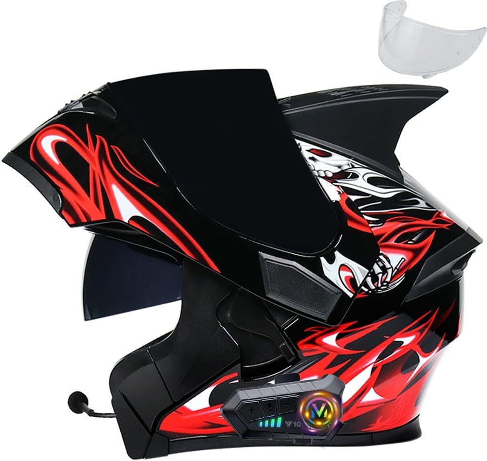 black and red motorcycle helmet bluetooth HJC i10 Strix M SM 1550g 50g Comfort AGV K3 Helmet - Syth
