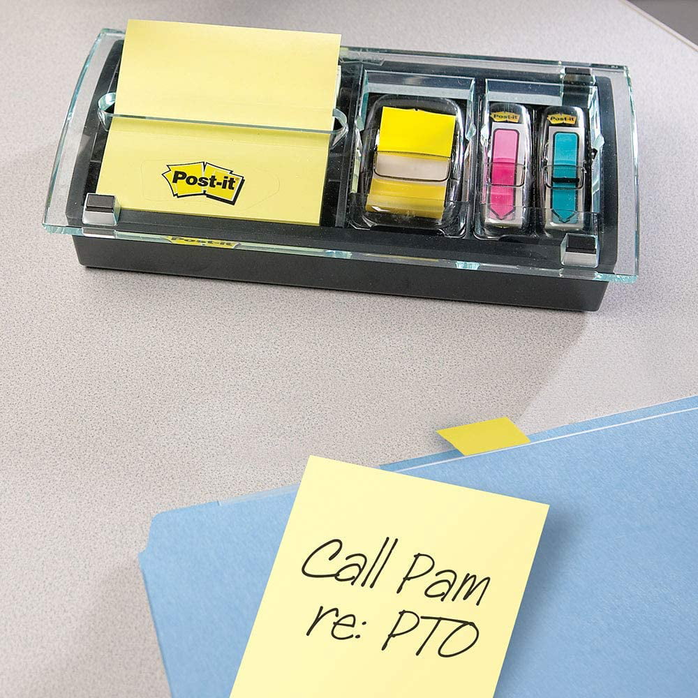 Post-it Pop-up Note and Flag Dispenser for 3 X 3in Notes Includes Canary Yellow for sale online 