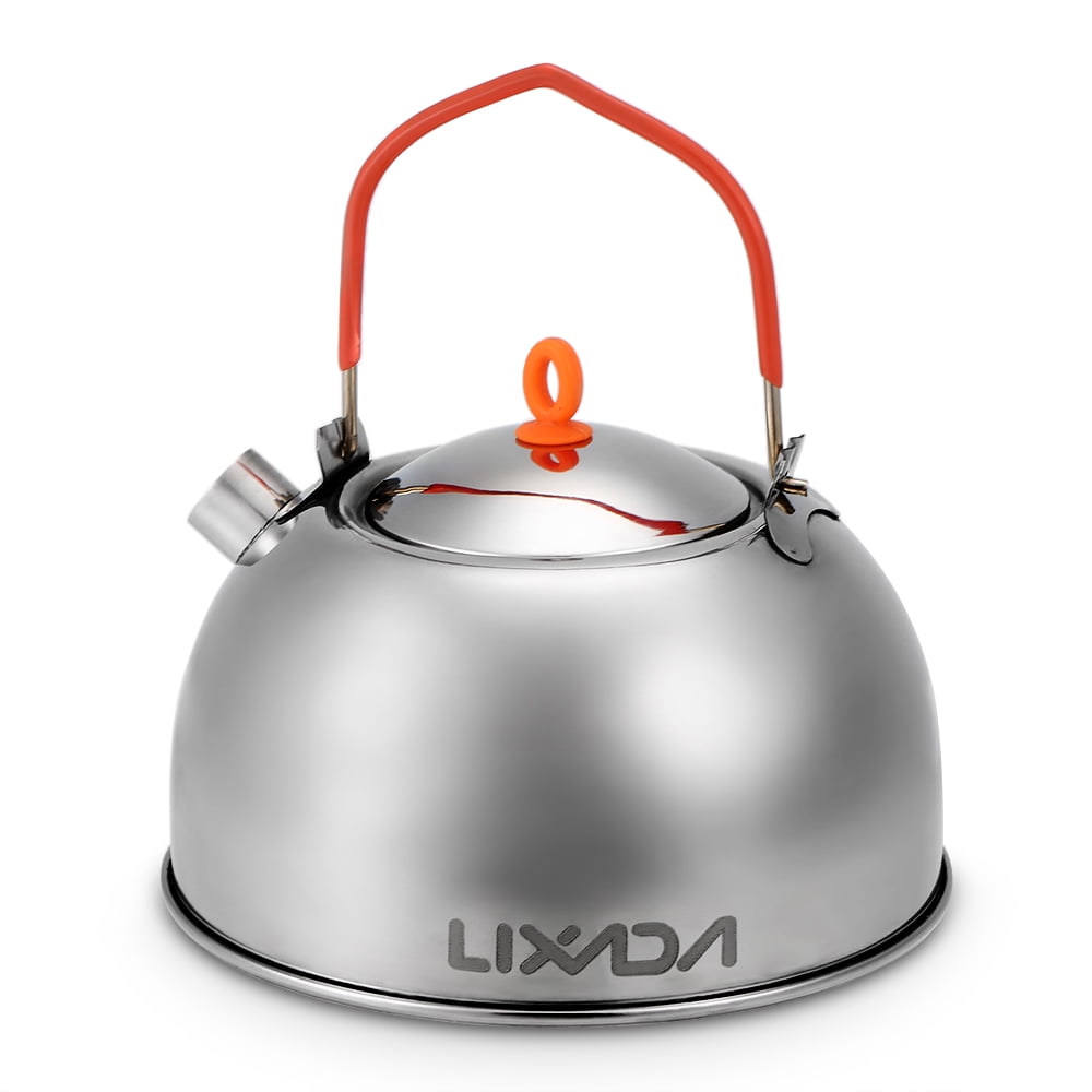 0.6L Stainless Steel Tea Kettle Portable Outdoor Camping Hiking Water