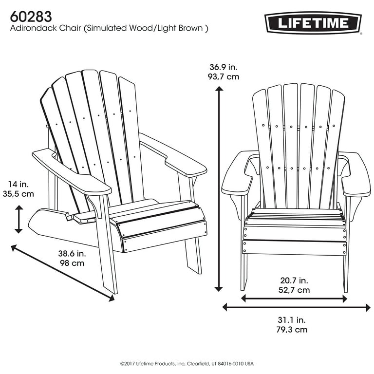Lifetime adirondack chair walmart deals