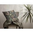 thumbnail image 4 of 20â€ Gray Pink Jacobean Indoor Outdoor Zippered Throw Pillow, 4 of 5