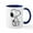 White/Navy Inside, variant on CafePress - Peanuts Snoopy Mugs - 11 oz Ceramic Mug - Novelty Coffee Tea Cup