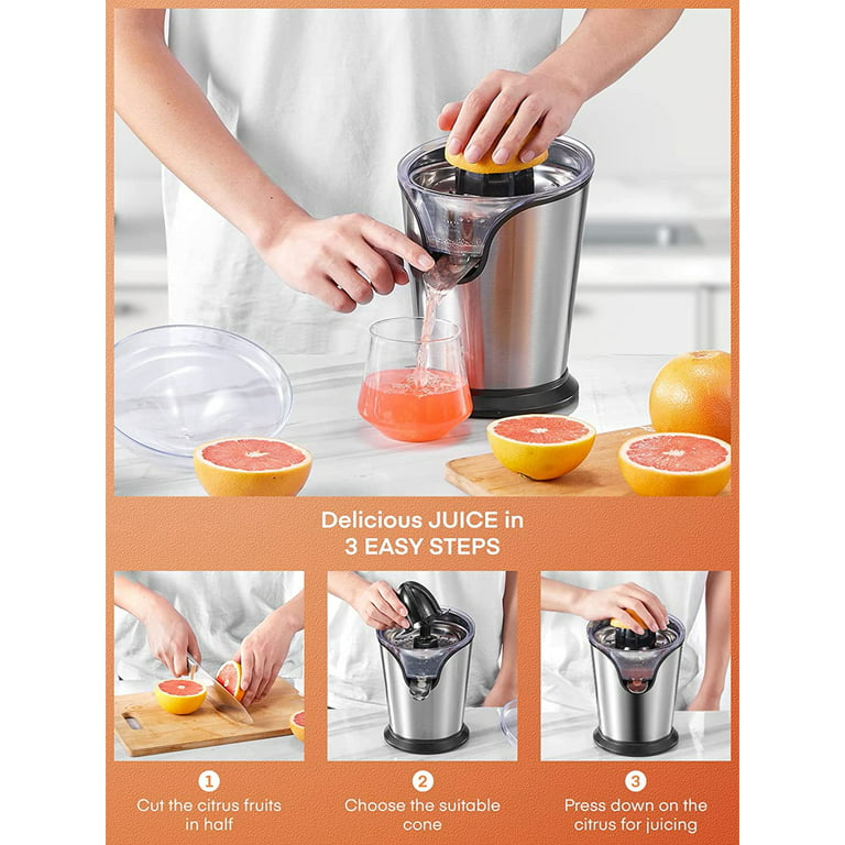 Breville Stainless Steel Electric Citrus Juicer Press + Reviews
