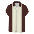 thumbnail image 4 of BOBOGOJP Chemise Boutonnée Homme Manches Courtes Ajustée Décontractée Formelle avec Poche, Rouge L, 4 of 4