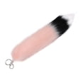 thumbnail image 3 of Llavero con cola de peluche, colgante para coche, juguete portátil Rosa, 3 of 9