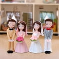 thumbnail image 3 of Adornos para tarta de boda,Adornos para tarta de boda,figuras de novia y novio,Figuras para decoración de tarta,escena de aniversario,cumpleaños,Adorno rústico para tarta,recuerdo de, 3 of 7