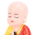 thumbnail image 4 of M Buder Solar Nodding Little Monk Figurine Light Sensor Energy Saving Desktop Ornament For Car Dashboard Home Decoration Funny Auto Statue Red 3.54 inches / 9 cm, 4 of 4