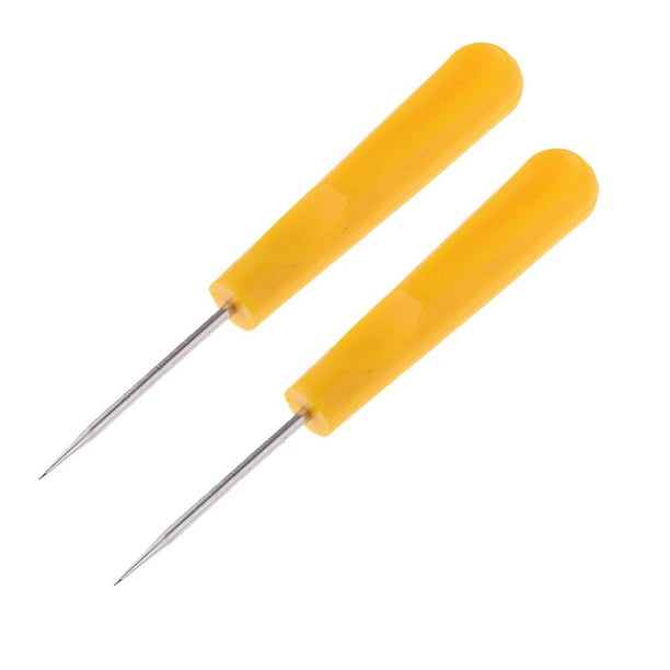 2 Pack Stainless Steel Straight Stringing Awl Tool for Tennis/Badminton