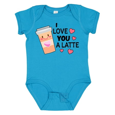 

Inktastic I Love You a Latte with Coffee Cup Gift Baby Boy or Baby Girl Bodysuit