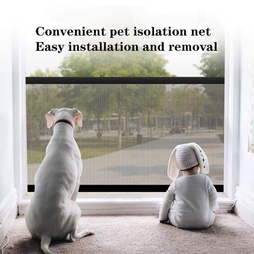 Dog Mesh Gate Ingenious Mesh Dog Fence Indoor and Outdoor Safe Pet Dog Barrier Fences Safety Separation Guard Pet Supplies