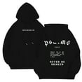 thumbnail image 2 of Christian Hoodies for Men 2025 Never Be Shaken Psalms Hoodie Long Sleeve Hooded Sweatshirt with Pockets Pullover Hoody, 2 of 6
