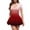 Wine, variant on Women's Gradient Short Sleeve Mini Skater Dress Casual Fit and Flare Party Graduation Dress