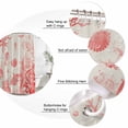 thumbnail image 6 of Coastal Red Waterproof Fabric Shower Curtain,Nautical Coral Seahorse Starfish Shell Waterproof Fabric Shower Curtain for Bathroom Curtains Bathtubs Shower Curtains with 12 Hooks Extra Long 72x84, 6 of 8