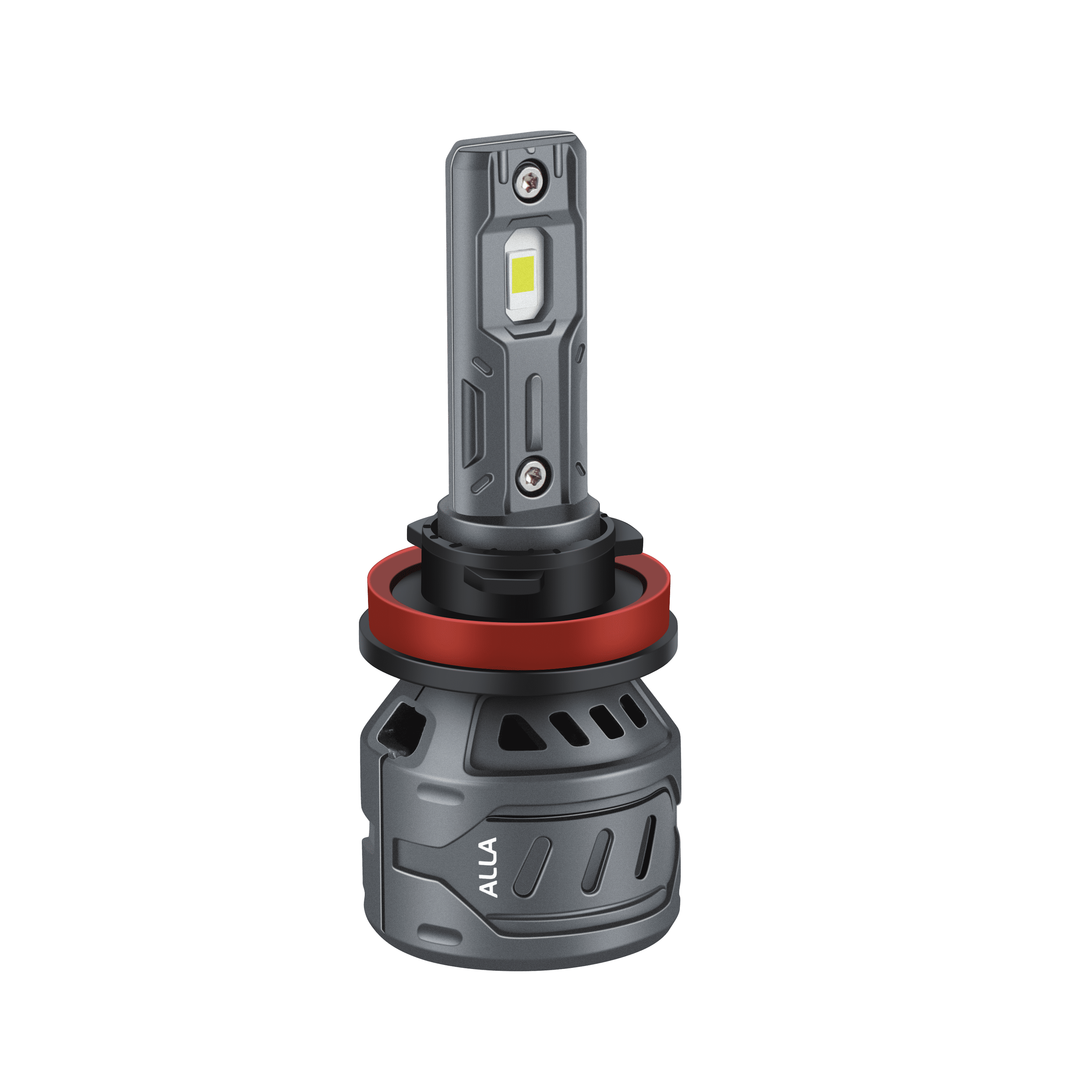 Alla Lighting S-HCR H8 H9 H11 LED Bulbs, Headlights/Fog Lights/DRL, 6500K Xenon White 10000Lms Xtreme Super Bright Upgrade Halogen, HID Headlamps