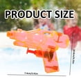 thumbnail image 3 of Apeya Handheld Mini Water Gun, Portable Squirt Toy for Summer Pool Parties and Backyard Water Games, Durable Transparent Plastic, 4.25 x 2.91 in, 3 of 9
