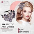 thumbnail image 3 of Clearance Jewelry Under $5 VerPetridure Crystal Flower Headband Women Sparkling Hair Band Crystal Accessory, 3 of 4