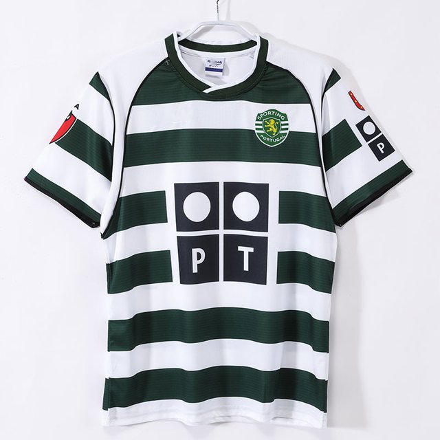 Camiseta Clásica De Fútbol De Verano De Lisboa 2001/03, Manga CortaXXL