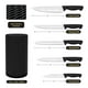 thumbnail image 2 of Set de Cuchillos de Cocina HENKELIVING 6 Piezas Acero Alemán Negro, 2 of 6