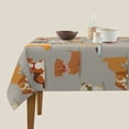 thumbnail image 3 of Wukai Cute Dog Waterproof Tablecloth for Kitchen Dining, Fits Square Tables for 2-4 Seats -60"x60", 3 of 7