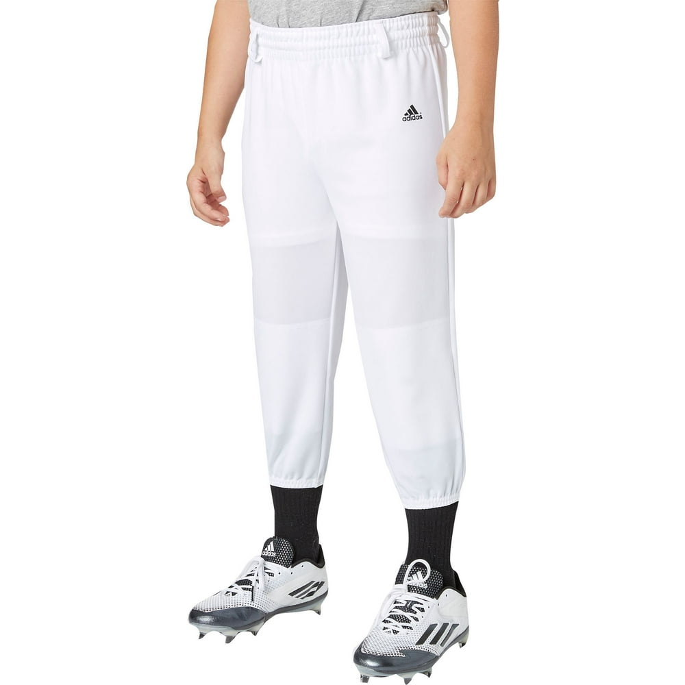 adidas boys' triple stripe pull up baseball pants