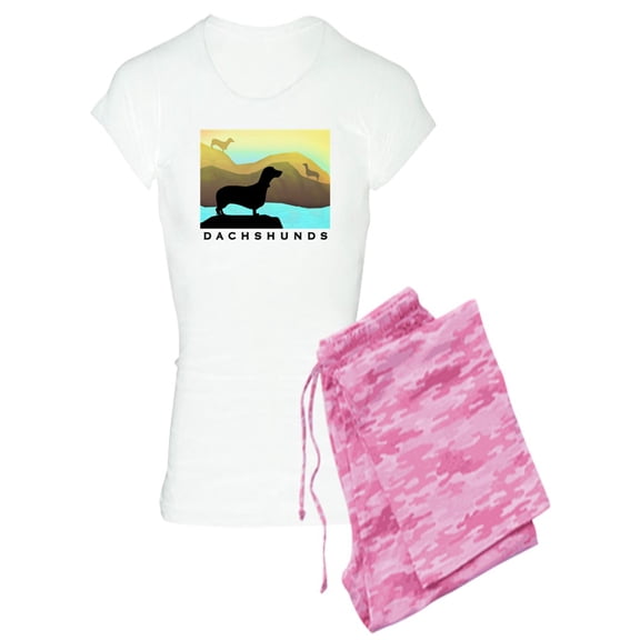 CafePress - Dachshunds By The Sea - Women's Light Pajamas
