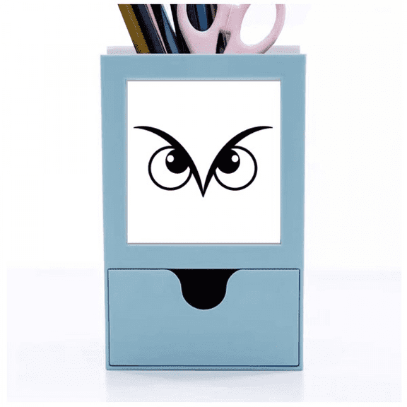 Vector Pattern Black Eye Decoration Desk Supplies Organizer Pen Holder Card