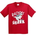thumbnail image 3 of Inktastic Birthday Shark Youth T-Shirt, 3 of 5