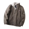 thumbnail image 1 of Chaqueta de invierno para hombre, regalo, cremallera completa, mantiene el calor, abrigo grueso a prueba de viento, invierno Caqui oscuro L jinwen Chaqueta de hombre, 1 of 8