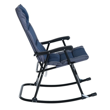 2 Piece Folding Padded Outdoor Camping Rocking Chair Set Com Outdoor Camping Rocking Chair Set