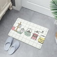 thumbnail image 5 of Super Absorbent Bath Mat, Quick-Drying Bathroom Mats, Super Absorbent Living Room Floor Mat, Rubber Non-Slip Bottom, Easy to Clean Bathroom Rug, Simple Kitchen Doormat (Rectangle , 40x60cm), 5 of 5