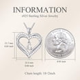 thumbnail image 2 of JKR Heart Initial Necklace 925 Sterling Silver Initial A-Z Letter Pendant Necklace Double Heart Jewelry Anniversary Birthday Gifts for Women Her Wife Girlfriend, 2 of 10