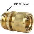 thumbnail image 4 of HQMPC Garden Hose Quick Connect Solid Brass Quick Connector Garden Hose Fitting Water Hose Connectors 3/4 inch GHT (2SETS), 4 of 8