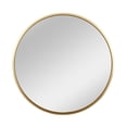 thumbnail image 5 of Round Wall Mounted Mirror Circle Metal Frame Gold 31", 5 of 9