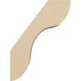 thumbnail image 3 of Ekena Millwork 5"W x 12"D x 16"H Carmel Rough Cedar Woodgrain TimberThane Knee Brace, Primed, 3 of 6