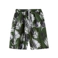 thumbnail image 5 of IROINNID Men's Hawaiian Tropical Print Button Down Shirt and Drawstring Shorts Set with Turndown Collar Pockets for Summer Beach Vacation Wear, 5 of 5