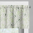 thumbnail image 5 of Ambesonne Dandelion Valance & Curtain, Blowball Flower Motif, 55"x45", Apple Green Emerald, 5 of 6