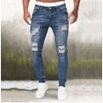 thumbnail image 2 of Uinagy Jeans Déchirés pour Hommes, 2 of 4