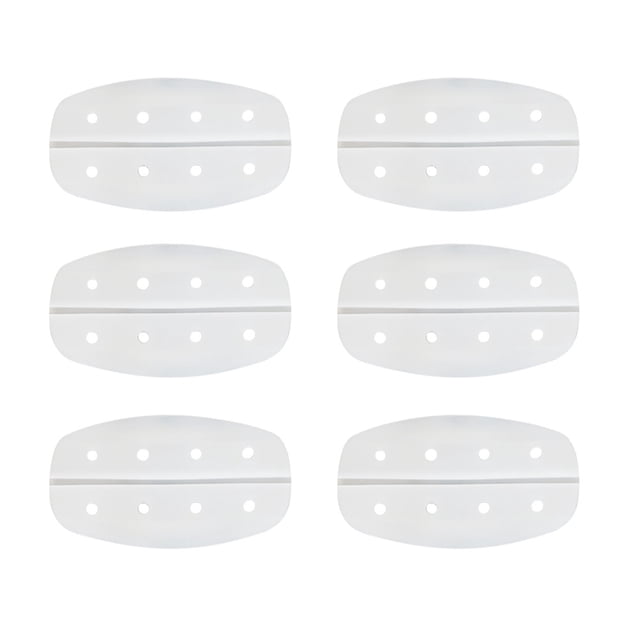 6 almohadillas para el hombro para ropa interior, antideslizantes, de silicona transpirable, invisibles, para mujer, color blanco