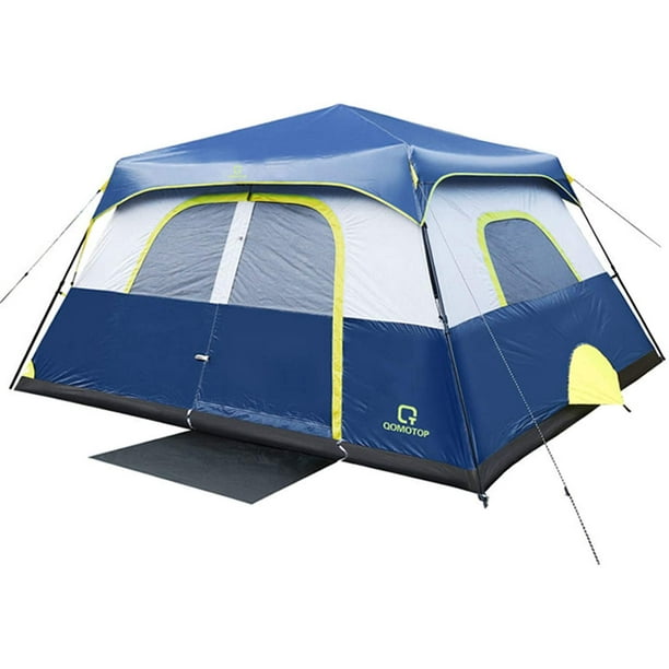 Tents 4 6 8 10 Person 60 Seconds Set Up Camping Tent Waterproof Pop Up Tent With Top Rainfly Instant Cabin Tent Advanced Venting Design Provide Gate Mat Walmart Com Walmart Com