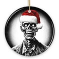 thumbnail image 6 of Ghastly Undead Zombie with Santa Hat Ornament, Eerie Christmas Gift for Horror Lovers, 6 of 6