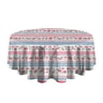 thumbnail image 5 of Pioneer Flower Round Tablecloth 60" X 60",Wrinkle Wipeable Table Cloth for Kitchen Dining Room Picnic Patio Party, 5 of 6