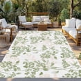 thumbnail image 2 of Sage Green Fruit Outdoor Rug 5x7 Ft - Reversible Patio Rug Outdoor Camping Rugs, Vintage Plant Nature Botanical Flower Washable Indoor Outdoor Area Rugs, Non-Slip Outdoor Carpet Runner for Deck/Porch, 2 of 8