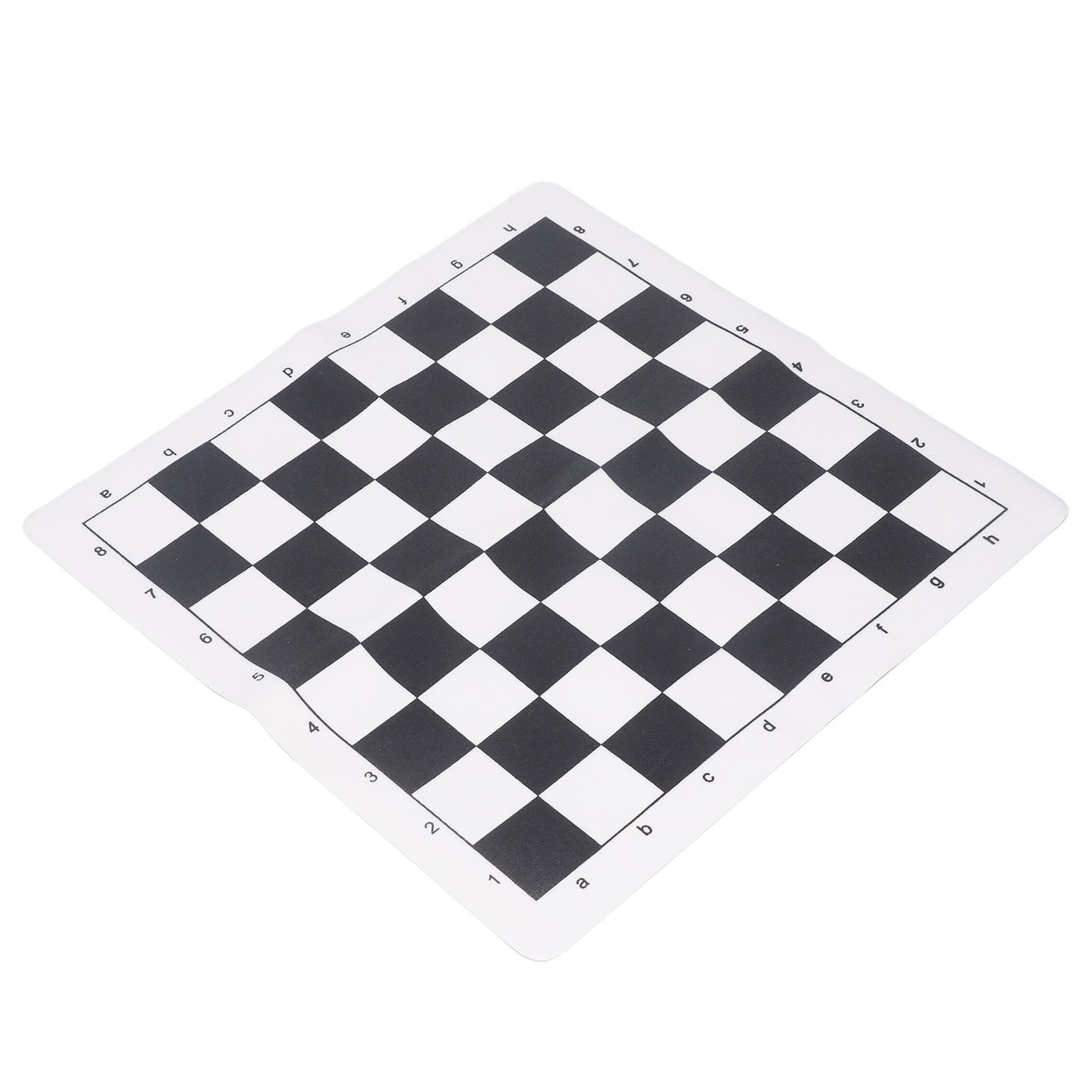 tablero de ajedrez portátil y plegable de pu con cuadrícula estándar de 64 y diseño - tablero para torneos, juegos y viajes - compatible con piezas de ajedrez (solo ) - juguetes y juegos