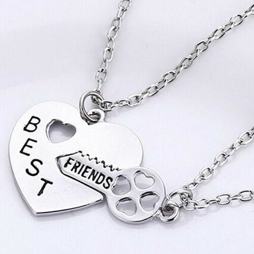 friendship silver necklace